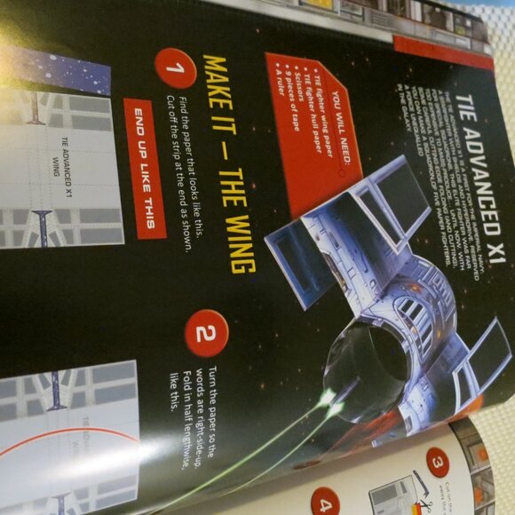 Star Wars Paper Folded Flyers Starfighter Construction Kit Book by Klutz Labs - Picture 11 of 11